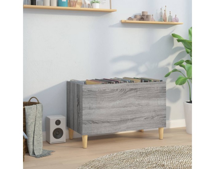 Sonata H Шкаф за винилови плочи сив сонома 74,5x38x48 см инженерно дърво Sonata H Шкаф за винилови плочи сив сонома 74,5x38x48 см инженерно дърво