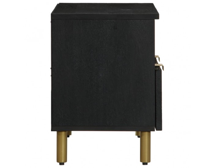 Sonata H ТВ шкаф, черен, 70x33x46 см, инженерно дърво