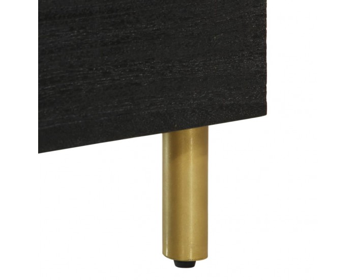 Sonata H ТВ шкаф, черен, 70x33x46 см, инженерно дърво