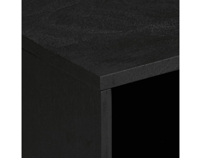 Sonata H ТВ шкаф, черен, 80x33x46 см, инженерно дърво