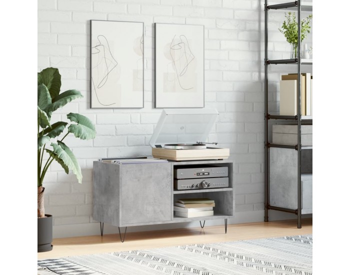 Sonata H Шкаф за винилови плочи бетонно сив 85x38x48 см инженерно дърво