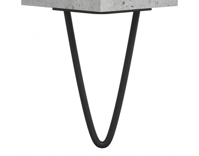 Sonata H Шкаф за винилови плочи бетонно сив 85x38x48 см инженерно дърво