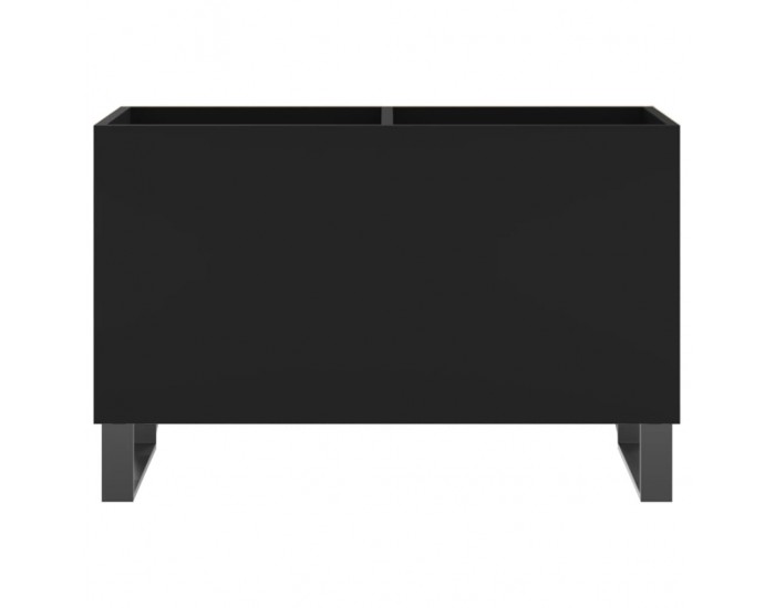 Sonata H Шкаф за грамофонни плочи черен 74,5x38x48 см инженерно дърво