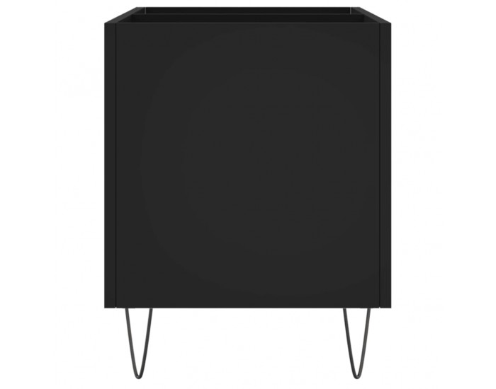 Sonata H Шкаф за грамофонни плочи черен 74,5x38x48 см инженерно дърво