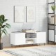 Sonata H Шкаф за грамофонни плочи бял 121x38x48 см инженерно дърво Sonata H Шкаф за грамофонни плочи бял 121x38x48 см инженерно дърво
