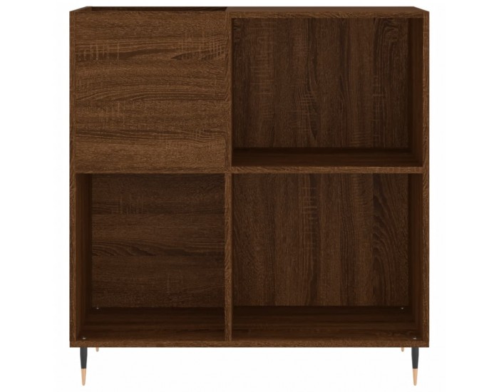 Sonata H Шкаф за винилови плочи кафяв дъб 84,5x38x89 см инженерно дърво