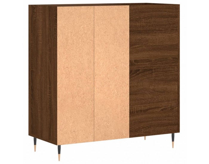 Sonata H Шкаф за винилови плочи кафяв дъб 84,5x38x89 см инженерно дърво