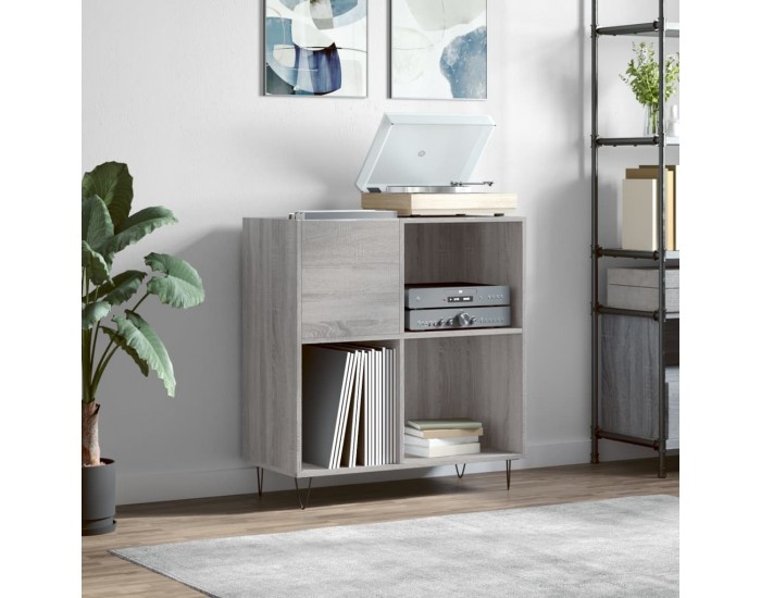 Sonata H Шкаф за винилови плочи сив сонома 84,5x38x89 см инженерно дърво