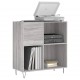 Sonata H Шкаф за винилови плочи сив сонома 84,5x38x89 см инженерно дърво