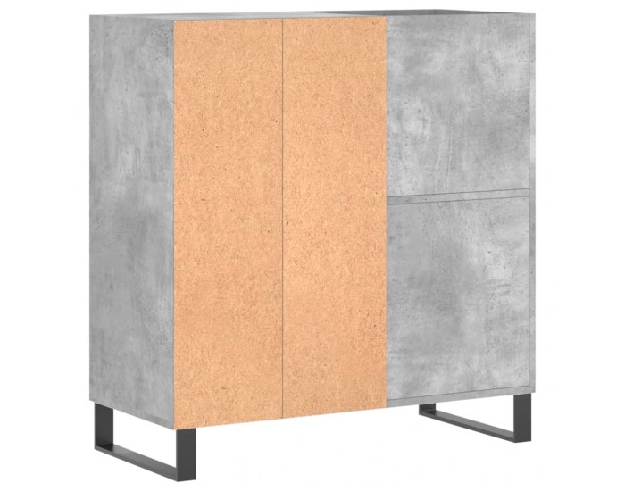 Sonata H Шкаф за грамофонни плочи сив 84,5x38x89 см инженерно дърво