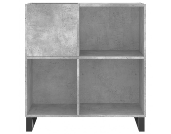 Sonata H Шкаф за грамофонни плочи сив 84,5x38x89 см инженерно дърво