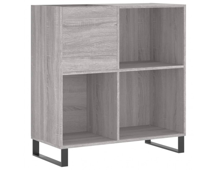 Sonata H Шкаф за винилови плочи сив сонома 84,5x38x89 см инженерно дърво