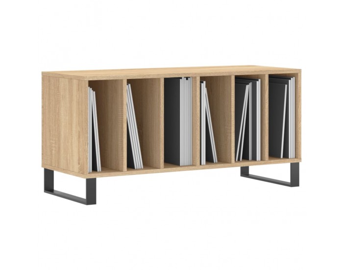 Sonata H Шкаф за винилови плочи сонома дъб 100x38x48 см инженерно дърво