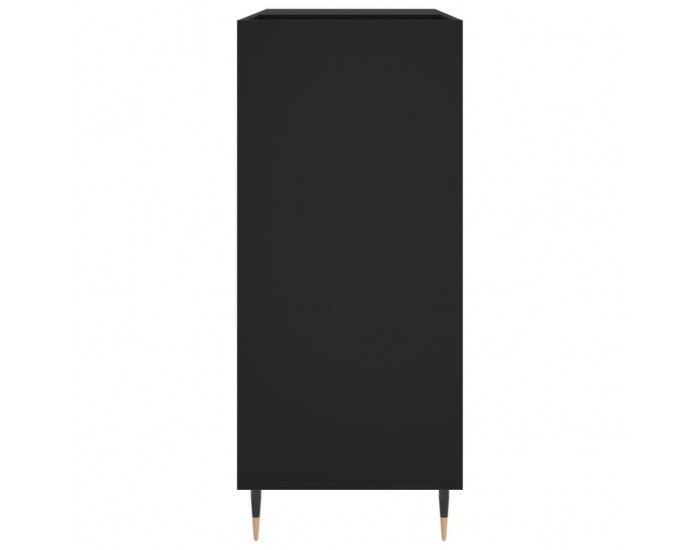 Sonata H Шкаф за грамофонни плочи черен 84,5x38x89 см инженерно дърво