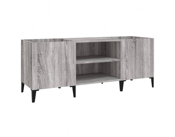 Sonata H Шкаф за винилови плочи сив сонома 121x38x48 см инженерно дърво