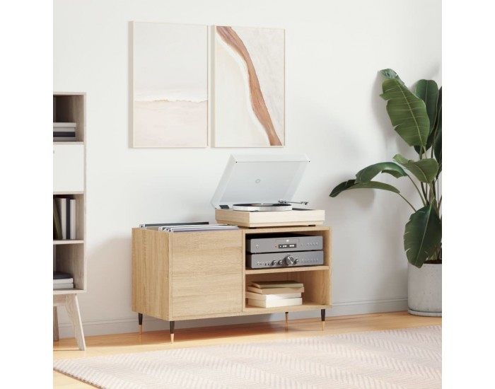 Sonata H Шкаф за винилови плочи сонома дъб 85x38x48 см инженерно дърво