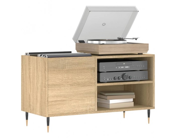 Sonata H Шкаф за винилови плочи сонома дъб 85x38x48 см инженерно дърво