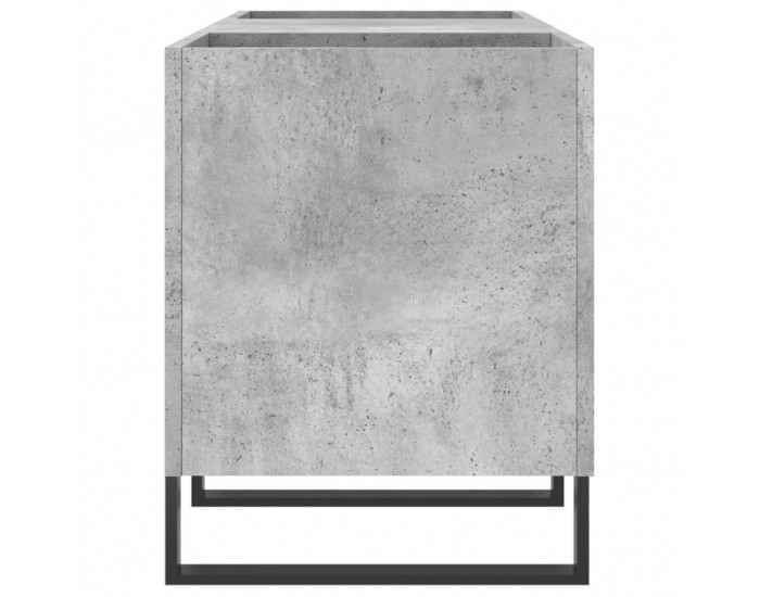 Sonata H Шкаф за грамофонни плочи сив 121x38x48 см инженерно дърво