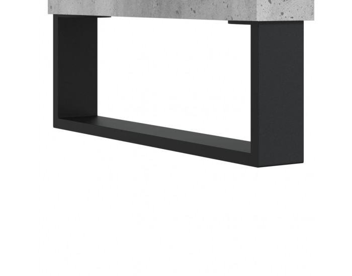 Sonata H Шкаф за грамофонни плочи сив 121x38x48 см инженерно дърво