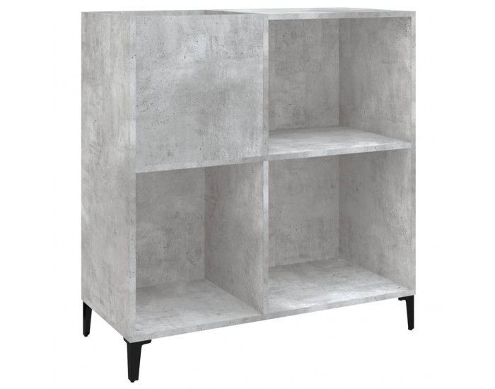 Sonata H Шкаф за грамофонни плочи сив 84,5x38x89 см инженерно дърво