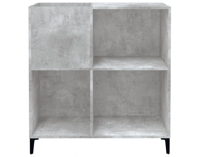 Sonata H Шкаф за грамофонни плочи сив 84,5x38x89 см инженерно дърво