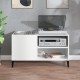 Sonata H Шкаф за винилови плочи бял гланц 84,5x38x48 см инженерно дърво