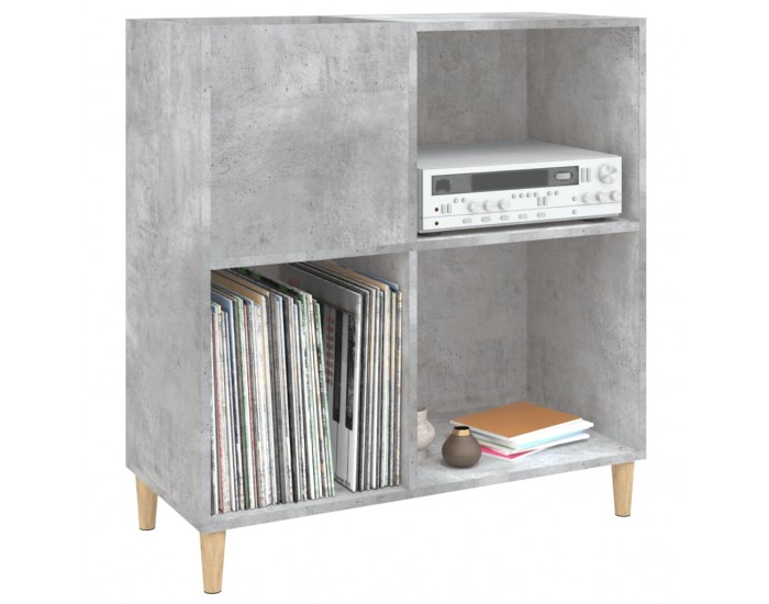 Sonata H Шкаф за грамофонни плочи сив 84,5x38x89 см инженерно дърво