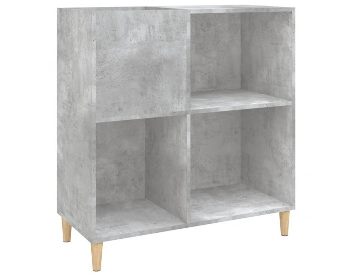 Sonata H Шкаф за грамофонни плочи сив 84,5x38x89 см инженерно дърво