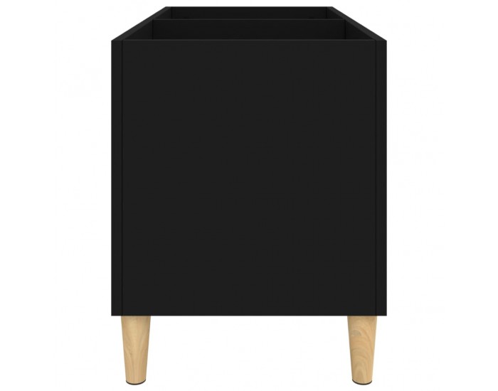 Sonata H Шкаф за грамофонни плочи черен 74,5x38x48 см инженерно дърво