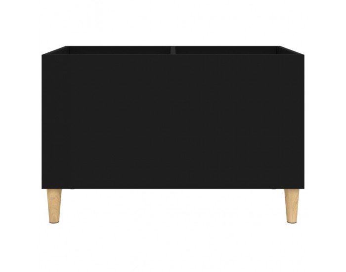 Sonata H Шкаф за грамофонни плочи черен 74,5x38x48 см инженерно дърво