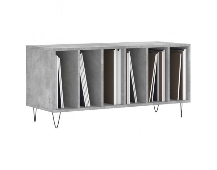 Sonata H Шкаф за винилови плочи бетонно сив 100x38x48 см инженерно дърво