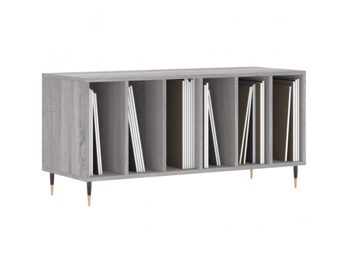 Sonata H Шкаф за винилови плочи сив сонома 100x38x48 см инженерно дърво