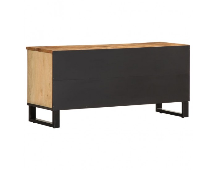 Sonata H ТВ шкаф, 100x34x46 см, грубо мангово дърво масив