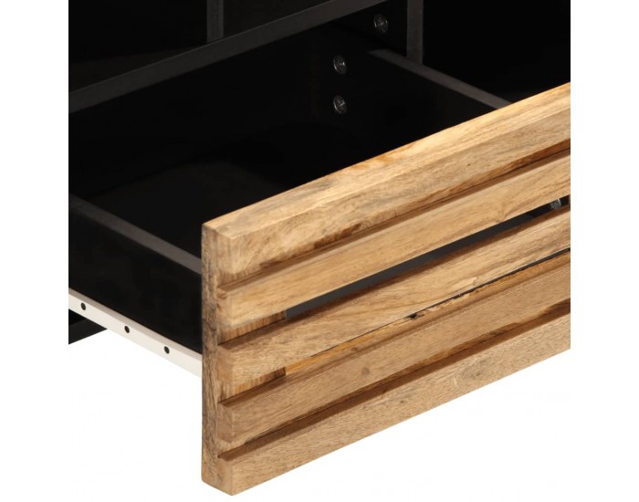 Sonata H ТВ шкаф, 100x34x46 см, грубо мангово дърво масив