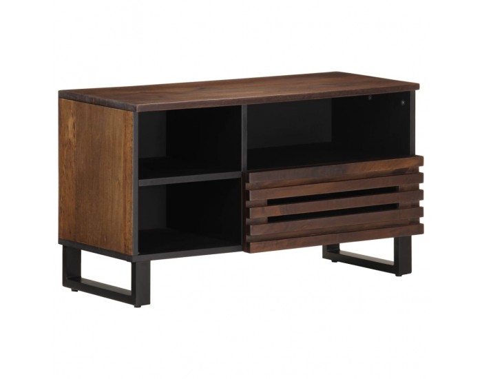 Sonata H ТВ шкаф, кафяв, 80x34x46 см, масивно мангово дърво