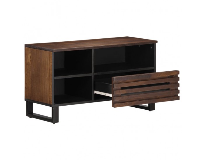 Sonata H ТВ шкаф, кафяв, 80x34x46 см, масивно мангово дърво