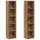 Sonata H CD шкафове, 2 бр, дъб артизан, 21x16x93,5 см, инженерно дърво Sonata H CD шкафове, 2 бр, дъб артизан, 21x16x93,5 см, инженерно дърво