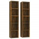 Sonata H CD шкафове, 2 бр, опушен дъб, 21x16x93,5 см, инженерно дърво Sonata H CD шкафове, 2 бр, опушен дъб, 21x16x93,5 см, инженерно дърво