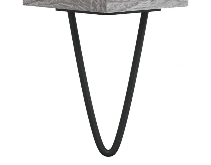 Sonata H Шкаф за винилови плочи сив сонома 100x38x48 см инженерно дърво