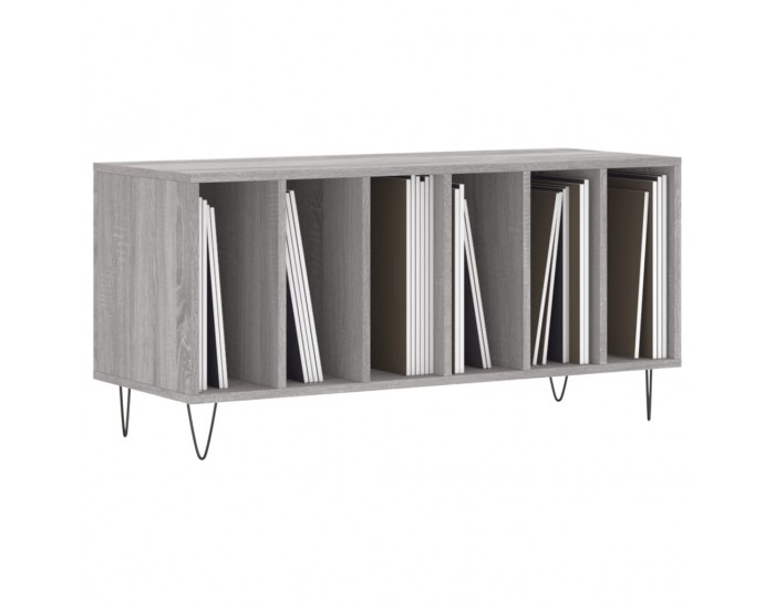 Sonata H Шкаф за винилови плочи сив сонома 100x38x48 см инженерно дърво