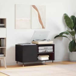 Sonata H Шкаф за грамофонни плочи черен 85x38x48 см инженерно дърво - ТВ шкафове