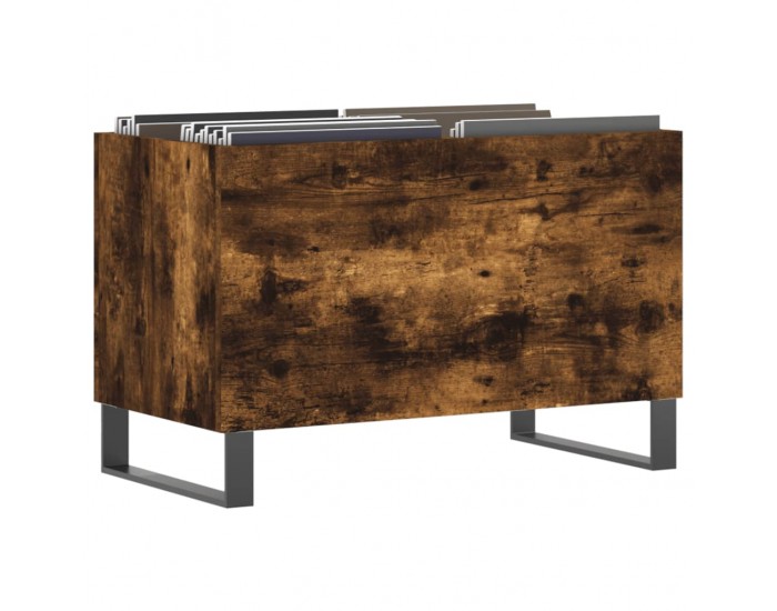 Sonata H Шкаф за винилови плочи опушен дъб 74,5x38x48 см инженерно дърво