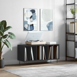 Sonata H Шкаф за грамофонни плочи черен 100x38x48 см инженерно дърво - ТВ шкафове