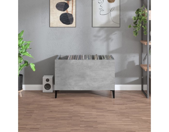 Sonata H Шкаф за грамофонни плочи сив 74,5x38x48 см инженерно дърво