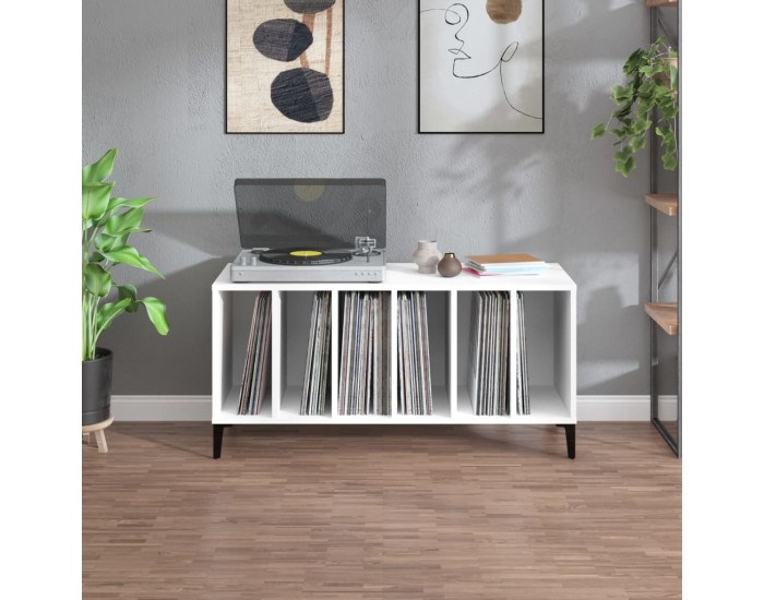 Sonata H Шкаф за грамофонни плочи бял 100x38x48 см инженерно дърво Sonata H Шкаф за грамофонни плочи бял 100x38x48 см инженерно дърво