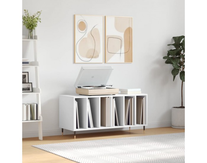 Sonata H Шкаф за грамофонни плочи бял 100x38x48 см инженерно дърво Sonata H Шкаф за грамофонни плочи бял 100x38x48 см инженерно дърво