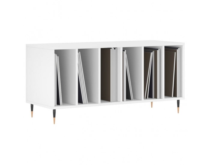 Sonata H Шкаф за грамофонни плочи бял 100x38x48 см инженерно дърво Sonata H Шкаф за грамофонни плочи бял 100x38x48 см инженерно дърво