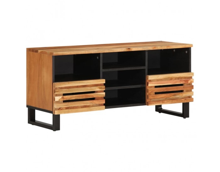 Sonata H ТВ шкаф, 100x34x46 см, масивно акациево дърво