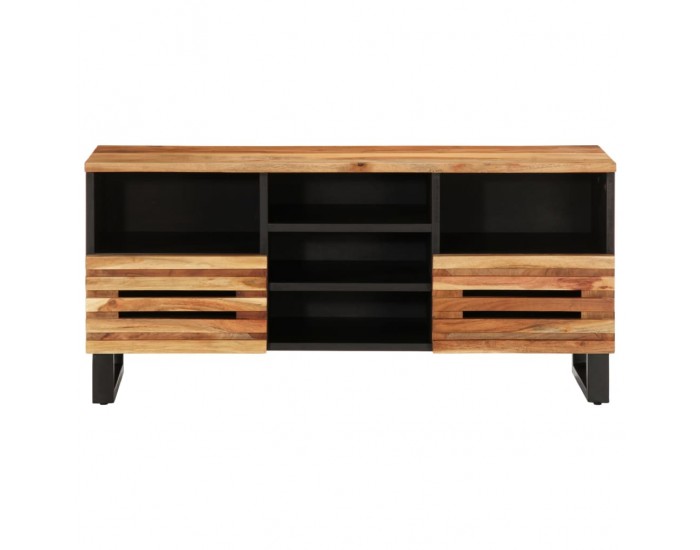 Sonata H ТВ шкаф, 100x34x46 см, масивно акациево дърво