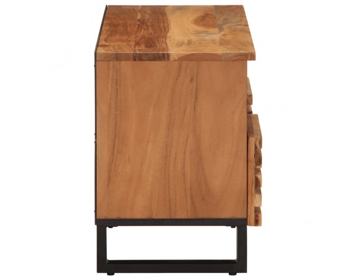 Sonata H ТВ шкаф, 100x34x46 см, масивно акациево дърво